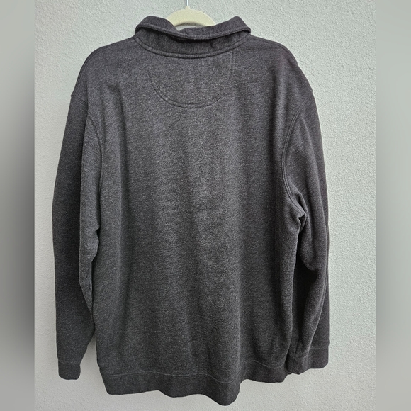 Croft & Barrow Extra Soft Gray Quarter Zip, 2XB - Picture 2 of 3